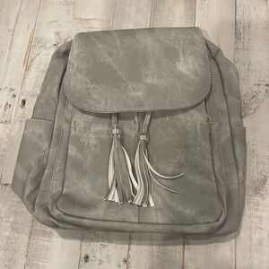 Gray Tassel Women's Backpack